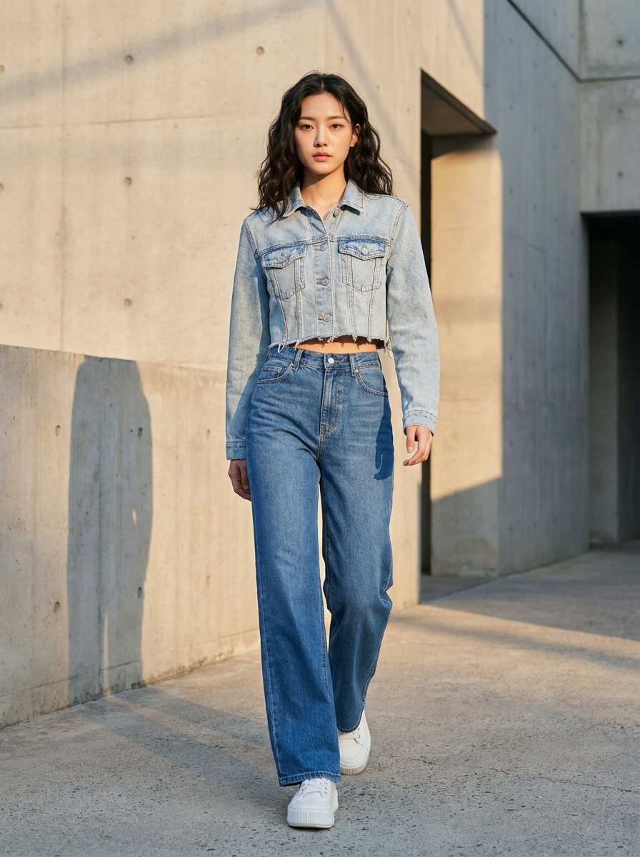 미래를 입은 데님 아이콘 (Future Retro Denim Icon)