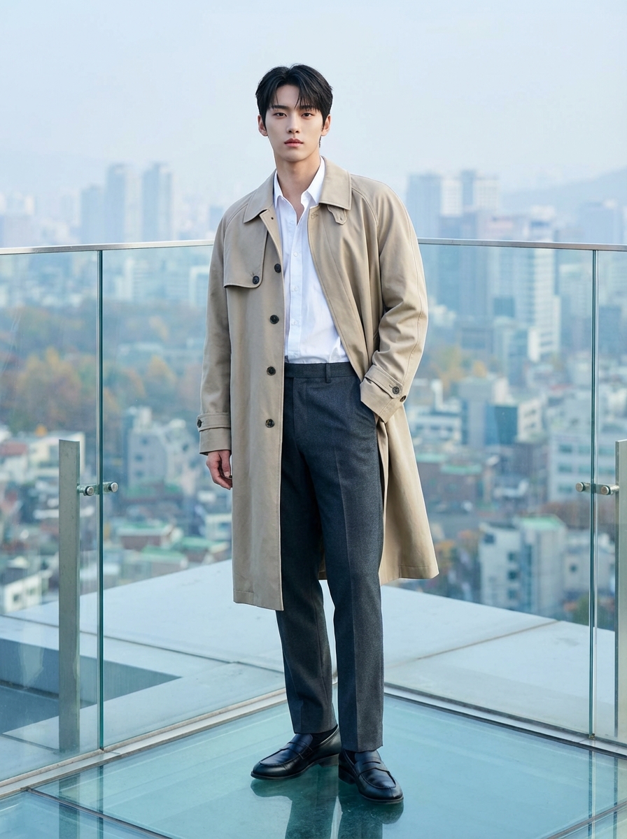 어반 시크 트렌치: 도심 속 여유로운 우아함