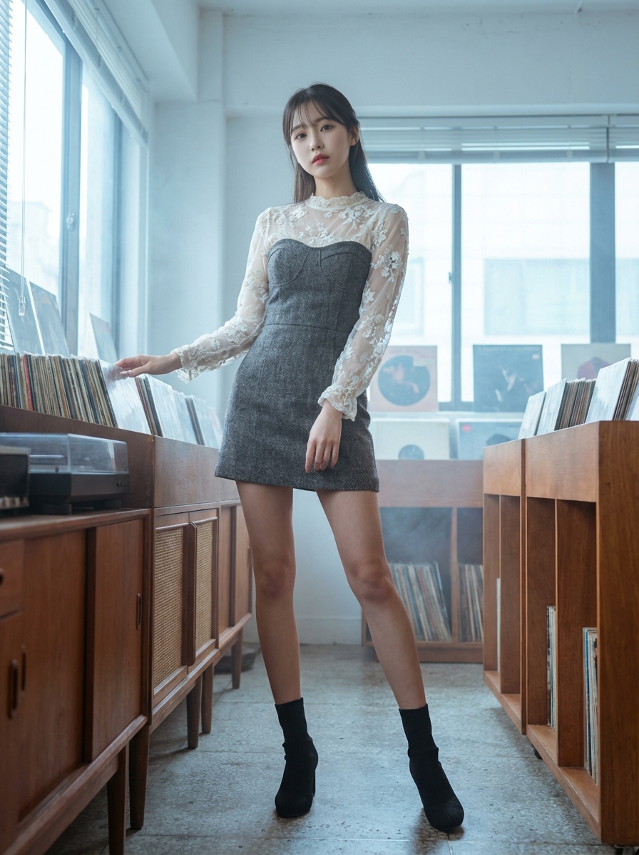 클래식 로맨스 뷔스티에 레이어드