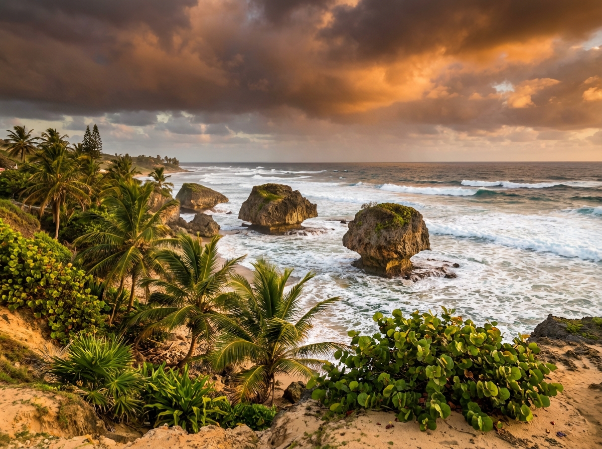 바세바 해변 (수프 볼) (Bathsheba Beach - Soup Bowl)