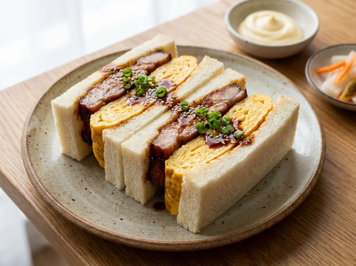 챠슈 타마고 샌드 (Char Siu Tamago Sando)