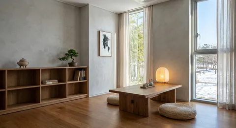 먹의 향기로 채운 묵상 공간 (Meok-ui Hyanggiro Chaeun Mukssang Gonggan - Ink-Filled Room for Contemplation)
