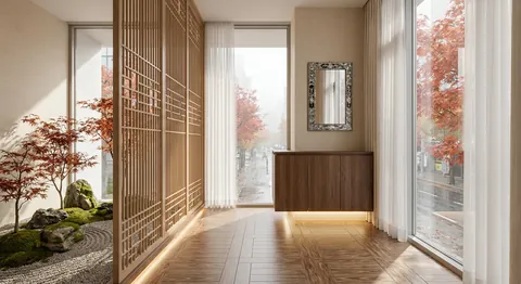 격자 너머 정원의 숨결 (Garden's Breath Beyond the Lattice)