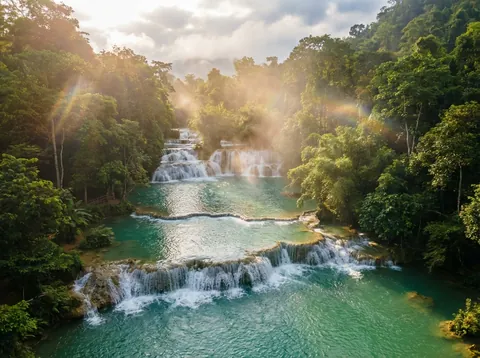 꽝시 폭포 (Kuang Si Falls)