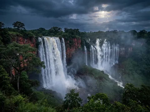 칼란둘라 폭포 (Kalandula Falls)