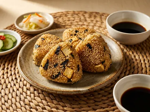 멸치 다시마 품은 톳 유부 주먹밥