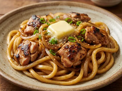 간장 버터 닭갈비 볶음면